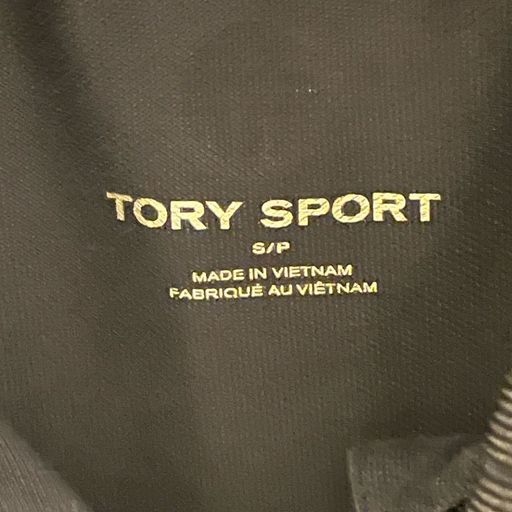 𝐓𝐎𝐑𝐘 𝐒𝐏𝐎𝐑𝐓 Performance Pleated Collar Navy/White Sleeveless Polo Small - Picture 5 of 6